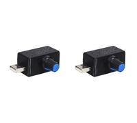 Kueohse 2X Contrôleur de Vitesse de Ventilateur USB 5V Module de Régulation de Tension Contrôleur de Vitesse du Moteur Interface USB-A Interrupteur de Contrôle du Dissipateur Thermique DIY