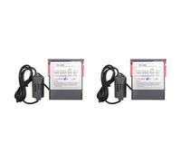 Kueohse 2X DC 12V Dual Digital Thermostat Contrôle de L'Humidité de la Température Thermomètre Hygromètre Contrôleur D'Incubateur -3028