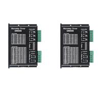 Kueohse 2X DM556 CNC Pilote de Moteur Pas à Pas Numérique Pilote de Moteur Pas à Pas Biphasé 20-50 V DC Max 5,6 A 128 Subdivision pour Moteur