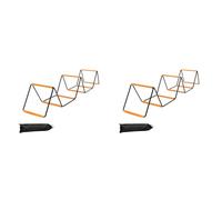 Kueohse 2X Échelle D'Agilité Pliable pour Entraînement de Football, Vitesse de Saut, Coordination, de Jambes, 8 Grilles pour Enfants et Adultes