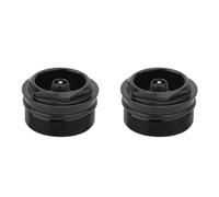 Kueohse 2X Écrou de Valve de Fourche de Vélo, Filetage D'Assemblage de Capuchon de Fourche à Air de Vélo 31XP1.0Mm, Noyau de Valve, Pièce de Vélo
