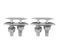Kueohse 2X Embarcadère D'Amarrage de Bateau Neat Taquet en Acier Inoxydable Double Pont Push-Pull Câble Boulon Quincaillerie Marine Bollard Accessoires