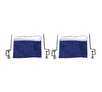 Kueohse 2X Filet de Tennis de Table Portable n'importe Où, Support de Filet de Poteau de -Pong Rétractable pour Toute Combinaison de Filet Portable + Support de Table