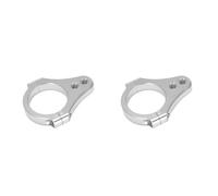 Kueohse 2X Fixation de Pied de Support de Fixation de Cadre de Fourche D'Amortisseur de Direction Universel 43MM pour