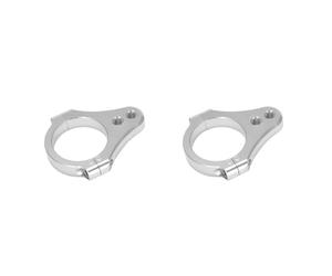 Kueohse 2X Fixation de Pied de Support de Fixation de Cadre de Fourche D'Amortisseur de Direction Universel 43MM pour