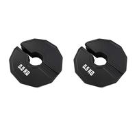 Kueohse 2X Gym Micro-Plates Haltère Poids Fractionné Plaques en Caoutchouc Poids Fractionné Plaques Add-on Change Noir 0,5 Kg