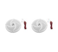 Kueohse 2X Haut-Parleur de 6,5 Pouces Étanche 60 W Haut-Parleur de Bateau Amplificateur Audio Haut-Parleur avec Câble pour Bateau Voiture RV Son