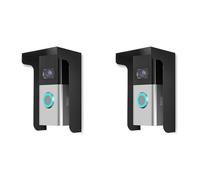 Kueohse 2X Housse de Pluie pour Sonnette, Anneau Anti-Éblouissement, Protection Contre les Intempéries en Acier pour la Plupart des Sonnettes