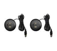 Kueohse 2X Hub USB Intégré pour Bureau, Chargeur USB Type-C, Répartiteur