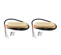 Kueohse 2X Humbuckers Jaunes à Simple Bobinage pour Guitare Électrique à Micros de Taille