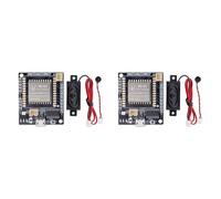 Kueohse 2X Kit de Module de Reconnaissance Vocale AI Carte de Développement de Contrôle Sonore Hors Ligne Intelligente avec Mémoire Flash de 2 Mo pour Maison Intelligente