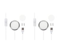 Kueohse 2X Kit de Veilleuse LED DIY pour Veilleuses Personnalisées Pièce 3D Incluse Maker Treasure House Toy Model MH001 Blanc Chaud