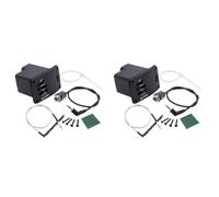 Kueohse 2X Micros Uk-2000 Ukulélé Mini Guitare Pickup 2 Bandes Uk2000 Eq Égaliseur Système pour Ukulélé Guitarra