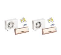 Kueohse 2X Mini Climatiseur Modèle Aromathérapie Voiture Sortie d'air Parfum Décoration Intérieure Parfum Ornements Longue Durée C
