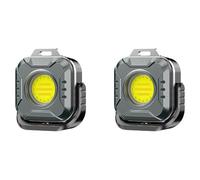 Kueohse 2X Mini Lampe de Travail à LED, Lampes de Travail Magnétiques Rechargeables Portables 1200 MAh pour Camping en Plein Air, Réparation de Voiture, Urgence