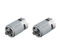 Kueohse 2X Moteur 21 V RS550 DC 14 Dents, Engrenage de 9,5 mm pour Mini Scie à Chaîne, Moteur Électrique, Perceuse, Accessoires D'Outils Électriques Rechargeables