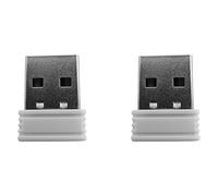Kueohse 2X Mouse Jigglers Mover Indétectable Port USB Automatique Shaker Wiggler pour Ordinateur Portable Maintient L'Ordinateur Éveillé Mouvement de la Souris Blanc
