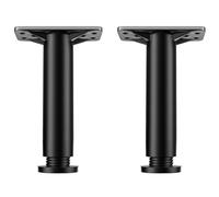 Kueohse 2X Pied de Support de Poutre de Lit Réglable Télescopique Pied de Meuble Renforcé Pied de Canapé Support de Charge Inférieur de Lit 18 cm