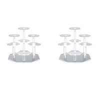 Kueohse 2X Présentoir en Acrylique pour Figurines, Objets de Collection, Poupées, Support Organisateur de Collection de Figurines d'action, Support D'Objets de Collection,B
