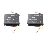 Kueohse 2X Réducteur D'Adaptateur de Puissance Sonore pour Voiture et Camion, Convertisseur de Réduction de Tension 24 V à 12 V 60 A