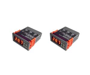 Kueohse 2X Régulateur de Température Numérique MH1210W AC90-250V 10A 220V Régulateur de Thermostat avec Capteur, Contrôle de Refroidissement de Chauffage