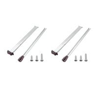 Kueohse 2X Remplacement de Glissière de Tiroir en Métal pour Diverses Commodes et Tables de Nuit, Kit de Rail de Tiroir et de Rail avec Plaque de Support en Métal