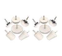 Kueohse 2X Roue de Polissage pour Perceuse Tampon de Polissage Kits de Roue de Polissage Outil de Polissage en Forme de Roue pour le Métal, L'Aluminium, L'Acier Inoxydable, Etc.