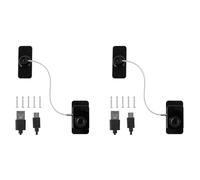 Kueohse 2X Serrure de Réfrigérateur à Empreinte Digitale, Serrure de Sécurité pour Réfrigérateur, Serrure D'Armoire Intelligente pour Tiroirs, Lave-Vaisselle, Toilettes et Armoire