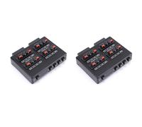 Kueohse 2X SP-24 Mini 2-IN-4-OUT Sélecteur Audio Stéréo Amplificateur Boîte de Commutation Répartiteur de Haut-Parleur