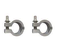 Kueohse 2X Support de Cymbale avec Verrouillage à Mémoire, Pince de Batterie Multifonction pour Pièces de Percussion D'Instruments de Musique, Argent