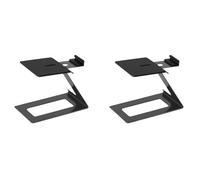 Kueohse 2X Support de Haut-Parleur de Bureau Support de Moniteur de Studio avec Coussin D'Absorption des Vibrations Support pour Salon Salle D'Étude