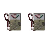 Kueohse 2X Testeur de Batterie avec Compteur Testeur de Tension Électrique pour Piles Bouton AA AAA Testeur de Batterie Vérificateur
