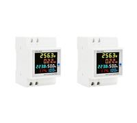 Kueohse 2X Testeur de Compteur D'Énergie Numérique Monophasé, Moniteur D'Utilisation de L'Énergie, AC110V 40V-300V100A, Multimètre de Facteur de Puissance de Fréquence