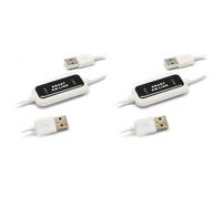 Kueohse 2X USB 2.0 Smart KM Link PC à PC Clavier Souris Partage de Synchronisation Liaison de Données Câble D'Extension USB Transfert de Fichiers de Données Commutateur USB