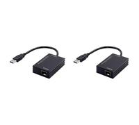 Kueohse 2X USB1000F-LX USB 3.0 Gigabit Fibre Ethernet Adaptateur Réseau Mode 1310Nm 10Km LC Module Optique NIC RTL8153