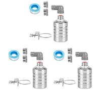 Kueohse 3 Ensemble Vanne à Flotteur D'Eau de 1/2 Pouces à 3/4 Pouces, Vanne à Flotteur en Acier Inoxydable, Vanne à Flotteur de Contrôleur de Niveau D'Eau Entièrement Automatique