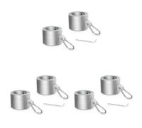 Kueohse 3 Paire D'Anneaux de Mât de Drapeau en Alliage D'Aluminium 1 Po, Anneaux de de Drapeau Rotatifs à 360 Degrés pour Mât de Drapeau de 0,75 à 1,02 Pouce de Diamètre