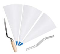 Kueohse 3 Pcs Sac à Mortier à Jointures de Carreaux avec Jointoiement de Briques et Pointeurs - Sac de Calfeutrage pour L'Installation de Carreaux de Maçonnerie