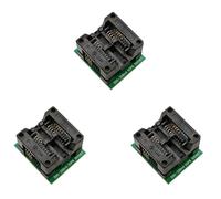 Kueohse 3 Pcs SOP8 à DIP8 SOP8 Tourner DIP8 SOIC8 à DIP8 IC Socket Programmateur Adaptateur Prise pour Large 200Mil