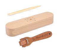 Kueohse 3 Pièces de Claquettes de Tailleur en Bois de Hêtre, Ensemble de Planches à Coudre en Hêtre, Outils de Couture et de Matelassage en Bois, Outil de Couture pour la Couture