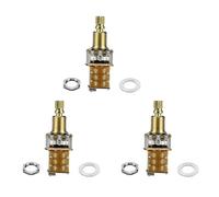 Kueohse 3 Pièces Potentiomètre Push/Push pour Guitare à Arbre Court Potentiomètre Push Push pour Guitare Électrique Pot A500K pour Pièces de Guitare Basse
