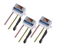 Kueohse 3 PièCes XH-W3001 Module de ContrôLeur de TempéRature LED NuméRique Interrupteur de Thermostat NuméRique Thermostat éLectronique (12V 10A 120W)