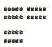 Kueohse 30 Pièces 18 mm Mouvement Silencieux Ensembles Bricolage Aiguilles de Broche Mécanisme de Mouvement D'Horloge Murale à Quartz Outils de Réparation Pièce Kit D'Horloge