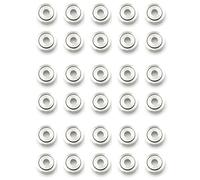 Kueohse 30 Pièces Séries 681ZZ Miniature Mini Roulements à Billes Métal Ouvert Micro-Roulement 1X3X1Mm