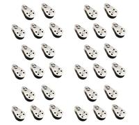 Kueohse 30 Pièces Séries en Acier Inoxydable M25 Poulie Bloc Suspendu de Remorquage Roue de Levage Corde Câble Poulie Rouleau