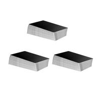 Kueohse 300 Pièces de Gravure sur Métal Vierge, Feuille D'Aluminium, Gravure au de Cartes de Visite, Gravure de Cartes Cadeaux DIY, Noir Mat