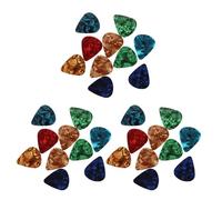 Kueohse 30Pcs Elegantes et Colorees Mediators de Guitare Celluloid Plectres 0.47mm