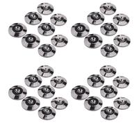Kueohse 32 PCS Métal Antichoc Pied Pointes Pads Supports Tapis pour Haut-Parleurs Lecteurs CD Platine Amplificateur Enregistreur Pieds Pad