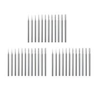 Kueohse 36 Pièces Ensembles de Fraises à -3/32 Pouces Tige Cône Conique Coupe Transversale Forme Lapidaire Fraises Gravure Bits Outils de Sculpture