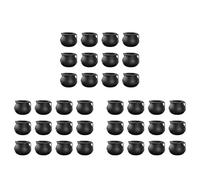 Kueohse 36 Pièces Mini Chaudron Noir avec Poignée Mini Chaudron de Sorcière d'halloween Pot de Bonbons pour Halloween